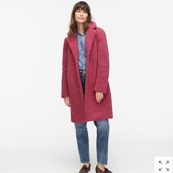 J. Crew Teddy Sherpa Topcoat - Picture 7 of 10